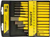 JGO 6 BOTADORES 1/16 A 1/4" MAS 6 CINCELES 1/4 A 5/8 STANLEY
