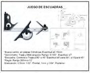 JGO. DE ESCUADRAS COMBINADAS DE 12 PULGADAS 4 PIEZAS DASQUA 1012-2010A