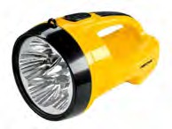 LINTERNA PLAST. RECARGABLE 200 LM IP51 DURACION DE CARGA 5 HORAS MODO DE ILUMINACION ALTO Y BAJO PRETUL 145 LM 465587