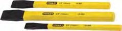 JUEGO DE CINCELES 3 PIEZAS (3/8-5/8-1/2) STANLEY