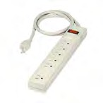 REGLETA SUPRESOR DE PICOS DE 6 ENTRADAS 270 JOULES USO PESADO CABLE 14 AWG 41183 VOLTECK TRUPER