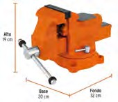 TORNILLO DE BANCO 4" GIRATORIO TRUPER INDUSTRIAL