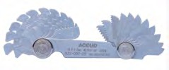 GALGA DE ROSCAR CUENTA HILOS MÉTRICO 60° 0.25-7.0MM 24 PCS ACCUD C193