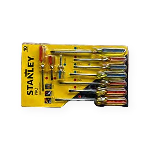 JGO. DESTORNILLADORES STANLEY 10PZS STHT69172 STANLEY 4D20818
