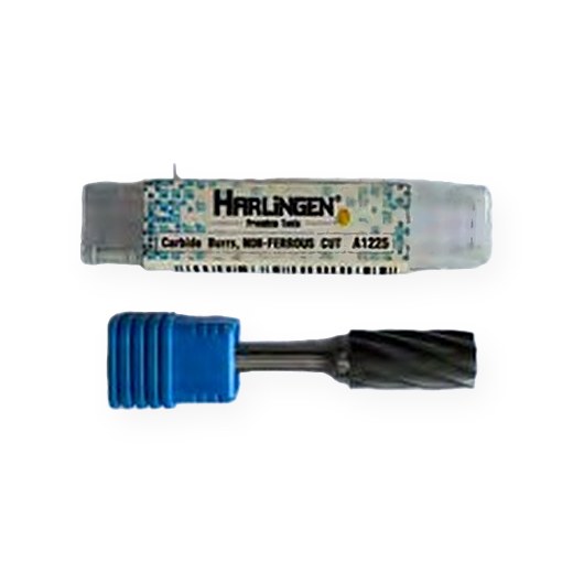 BURS METAL DURO CILINDRICO COD A1225 DIAMETRO 12 X 25 MM EJE DE 1/4" PARA ALUMINIO