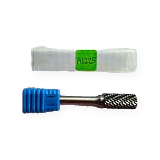BURS METAL DURO CILINDRICO COD A1225 DIAMETRO 12 X 25 MM EJE DE 1/4"