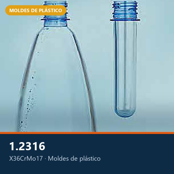 ACERO INOXIDABLE PARA MOLDES DIN 1.2316 (X36CrMo17) BONIFICADO