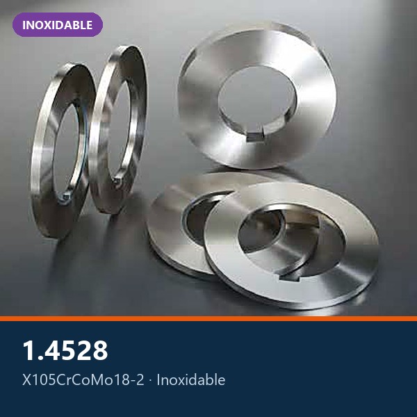 ACERO INOXIDABLE PARA CUCHILLAS DIN 1.4528 (X105CrCoMo18-2)