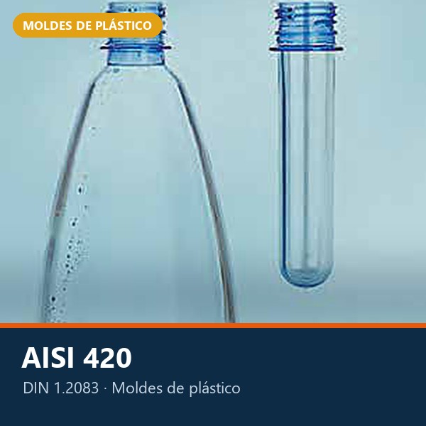 ACERO INOXIDABLE PARA MOLDES AISI 420 (DIN 1.2083 / X42Cr13)