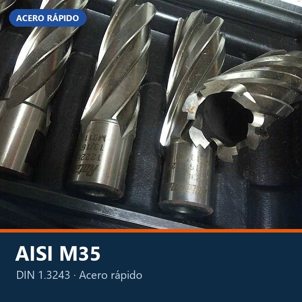 ACERO RÁPIDO AISI M35 (DIN 1.3243 / HS6-5-2-5) CON COBALTO