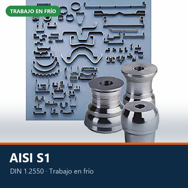 ACERO TRABAJO EN FRÍO AISI S1 (DIN 1.2550 / 60WCrV7)