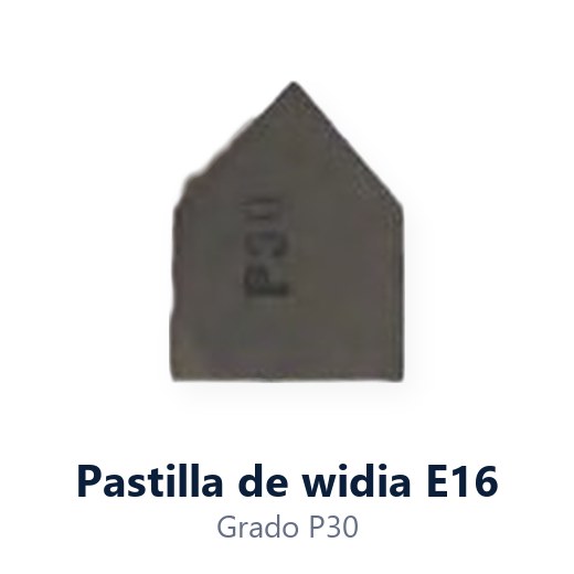 PASTILLA DE WIDIA E16 P30 (6240)
