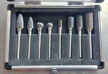 JGO. LIMAS ROT. BURS METAL DURO 8 PCS ESPIGA 1/4" DOHRE