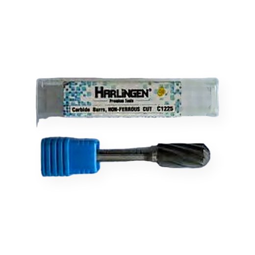 BURS METAL DURO ESPIGA 1/4" C1225 NON FERROUS HARLINGEN PARA ALUMINIO