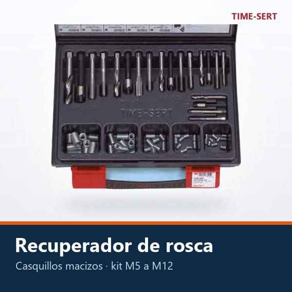 RECUPERADOR DE ROSCA DE CASQUILLO MACIZO (KIT M5 A M12)