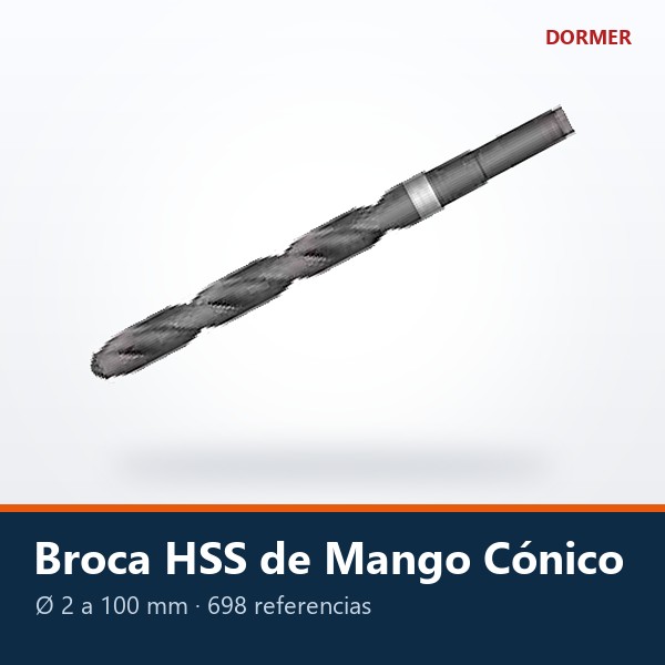 BROCA HSS DE MANGO CÓNICO (CONO MORSE)