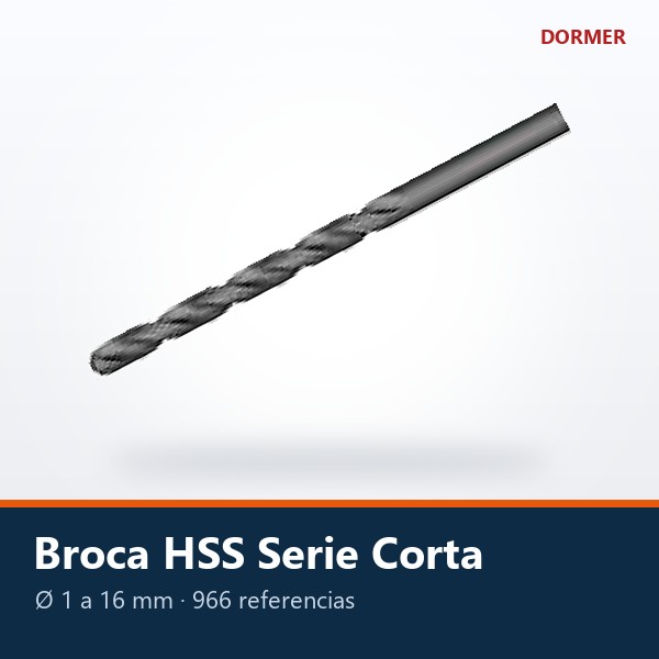 BROCA HSS SERIE CORTA (DIN 338)