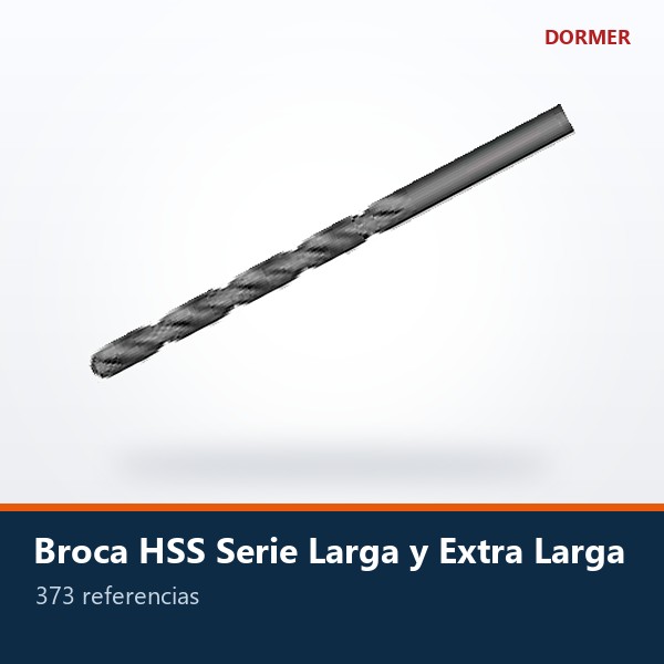 BROCA HSS SERIE LARGA Y EXTRA LARGA (DIN 340 / DIN 1869)
