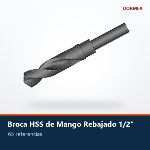 BROCA HSS DE MANGO REBAJADO 1/2"