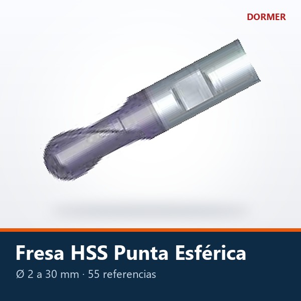 FRESA HSS PUNTA ESFÉRICA (BOLA)
