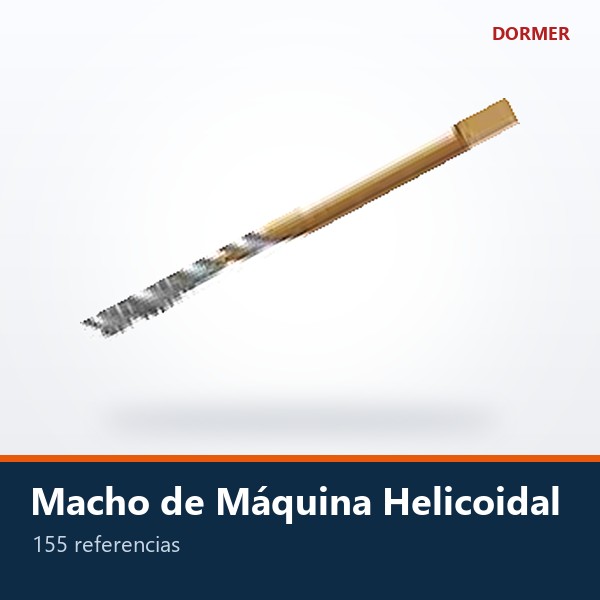 MACHO DE MÁQUINA HELICOIDAL (AGUJERO CIEGO)