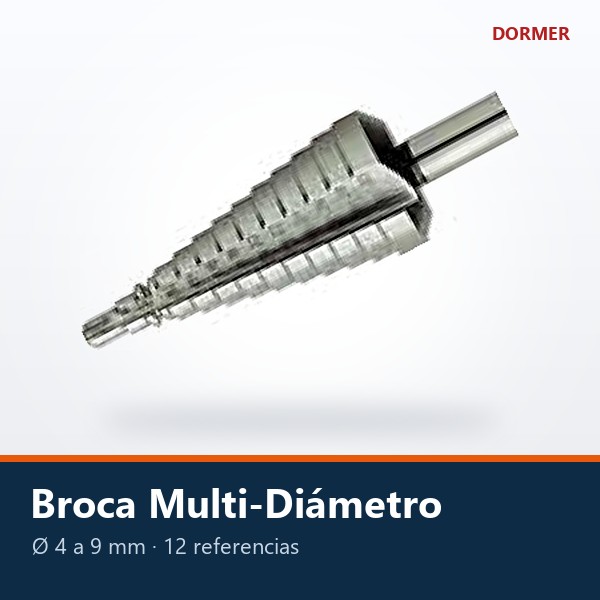 BROCA MULTI-DIÁMETRO (CÓNICA ESCALONADA)