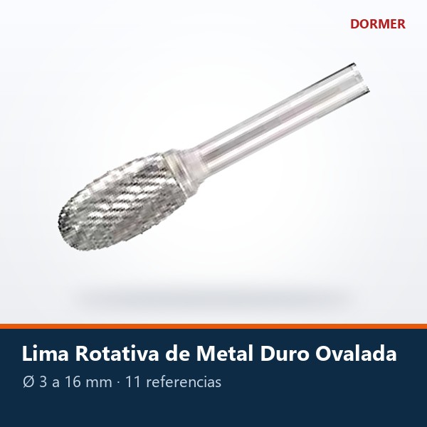 LIMA ROTATIVA DE METAL DURO OVALADA