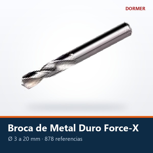 BROCA DE METAL DURO FORCE-X (3XD, 5XD Y 8XD)