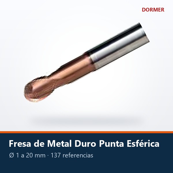 FRESA DE METAL DURO PUNTA ESFÉRICA (BOLA)