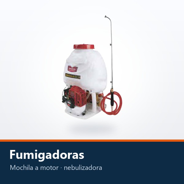 FUMIGADORA DE MOCHILA A MOTOR Y NEBULIZADORA
