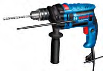 TALADRO PERC. REVERSIBLE T. PESADO GSB 13 RE MALETIN 750W DE 1/2" 0-3800 RPM 0-570000 IPM 1.6KG. BOSCH