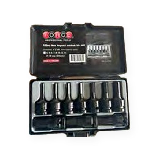 JGO DE DADOS ALLEN FORCE 41012 de 4-19MM IMPACTO MANDO DE 1/2" DE 10 PZS