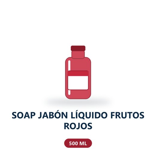 SOAP JABÓN LÍQUIDO FRUTOS ROJOS - 500 ML