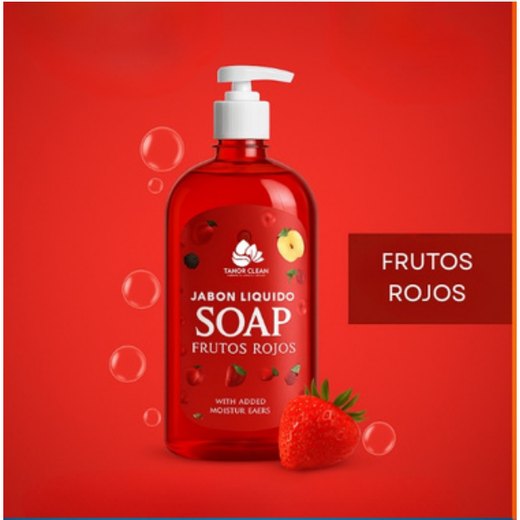 SOAP JABÓN LÍQUIDO FRUTOS ROJOS - 1 LITRO