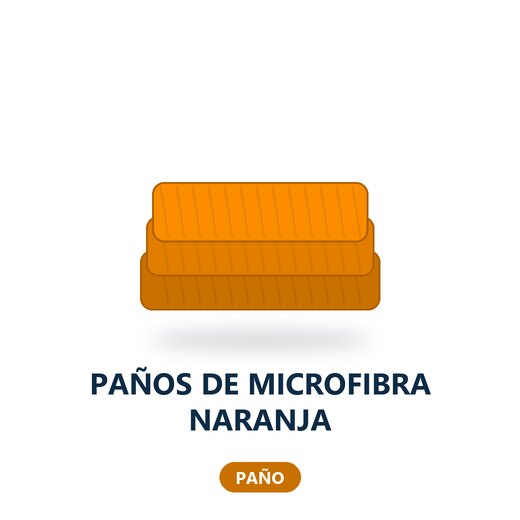PAÑOS DE MICROFIBRA NARANJA