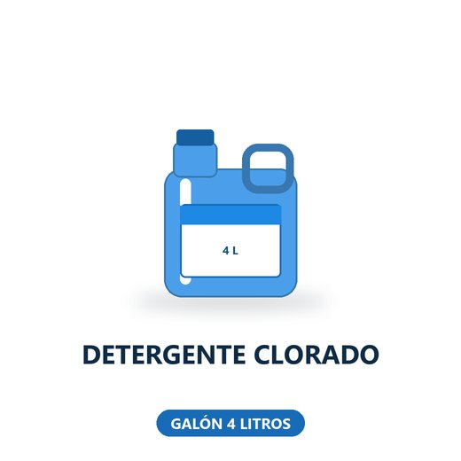 DETERGENTE CLORADO - GALÓN 4 LITROS