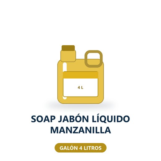 SOAP JABÓN LÍQUIDO MANZANILLA - GALÓN 4 LITROS (REF. 38269)