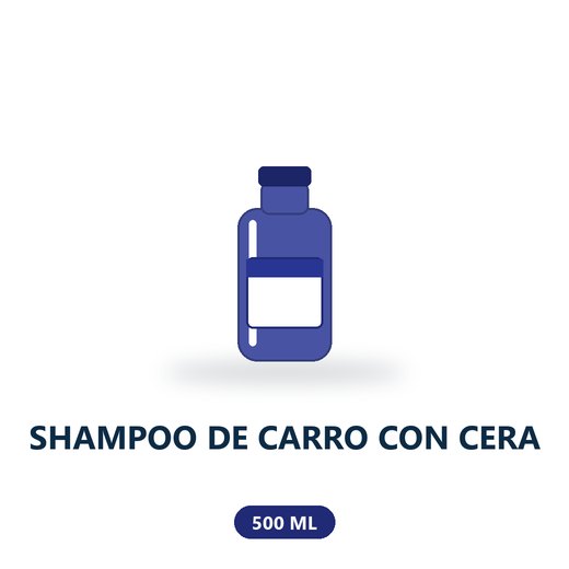 SHAMPOO DE CARRO CON CERA - 500 ML