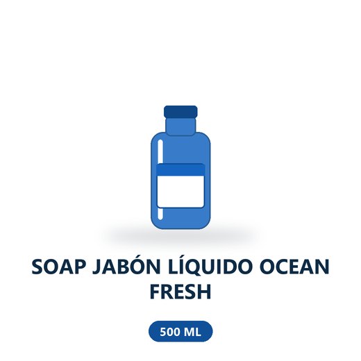 SOAP JABÓN LÍQUIDO OCEAN FRESH - 500 ML