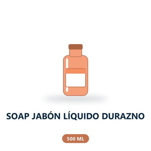 SOAP JABÓN LÍQUIDO DURAZNO - 500 ML