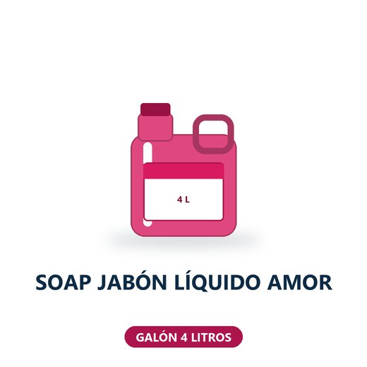 SOAP JABÓN LÍQUIDO AMOR - GALÓN 4 LITROS