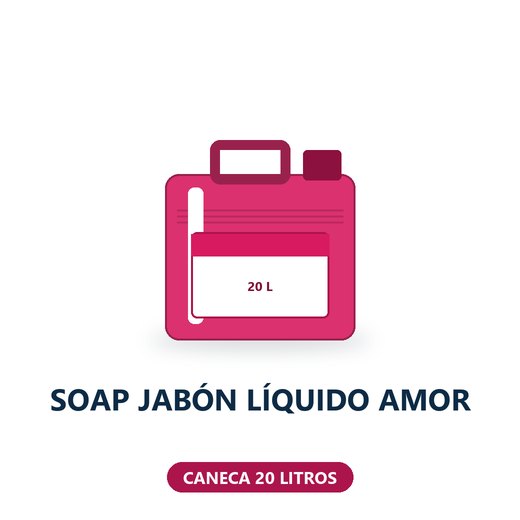 SOAP JABÓN LÍQUIDO AMOR - CANECA 20 LITROS