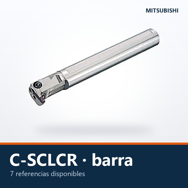 BARRA DE MANDRINAR DE CARBURO C-SCLCR (ANTIVIBRACIÓN)