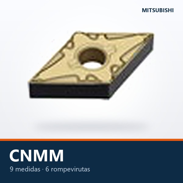 INSERTO DE TORNEADO CNMM (ROMBO 80°, DESBASTE PESADO)