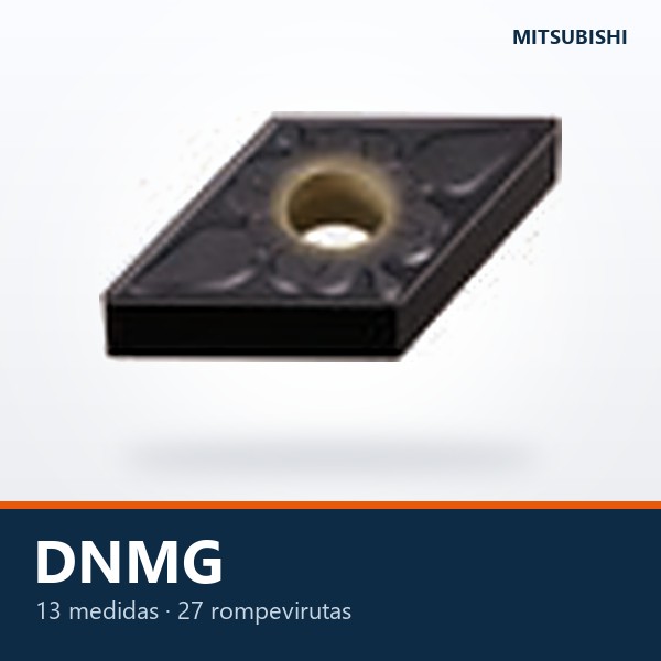 INSERTO DE TORNEADO DNMG (ROMBO 55°, NEGATIVO)
