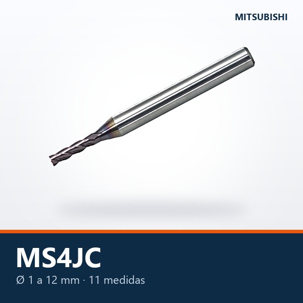 FRESA DE CARBURO 4 FILOS MS4JC (LARGA)