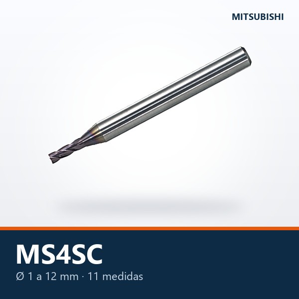 FRESA DE CARBURO 4 FILOS MS4SC (CORTA)