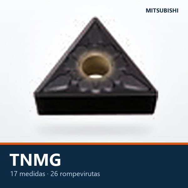 INSERTO DE TORNEADO TNMG (TRIANGULAR 60°, NEGATIVO)