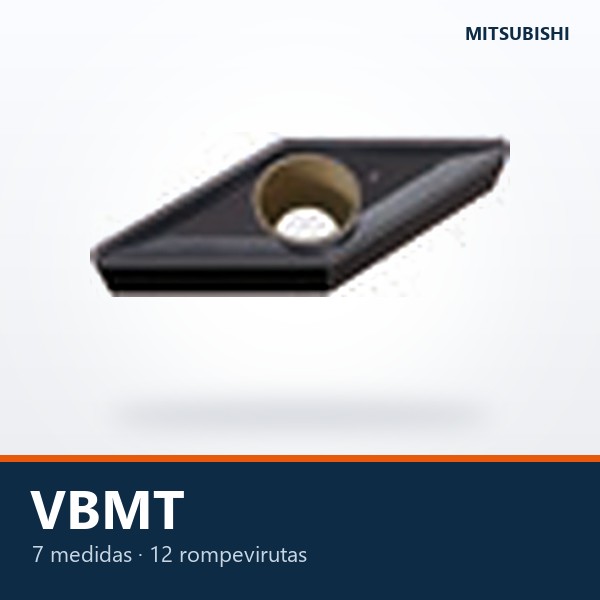 INSERTO DE TORNEADO VBMT (ROMBO 35°, POSITIVO 5°)