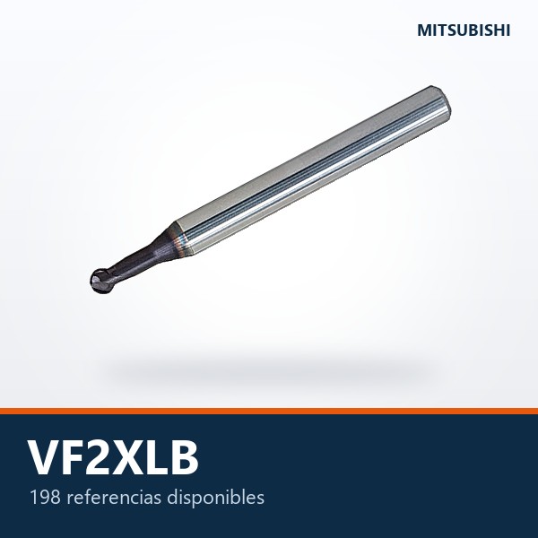FRESA DE PUNTA BOLA DE CARBURO VF2XLB (CUELLO LARGO)